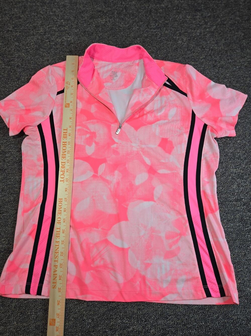Tail White Label Women's Short Sleeve Polo Hot Pink Extra Large